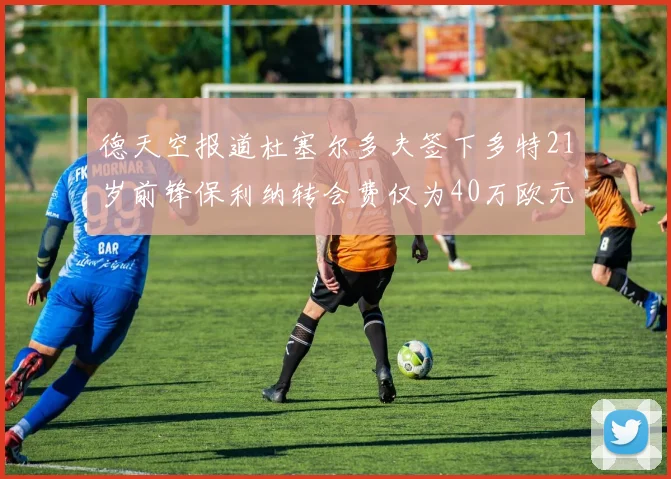 德天空报道杜塞尔多夫签下多特21岁前锋保利纳转会费仅为40万欧元